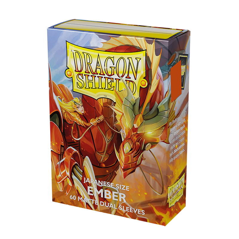 Dragon Shield - Japanese Dual Sleeves: Ember [Matte] (60 Sleeves)